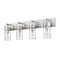 Z-Lite Fontaine 4 Light Vanity, Brushed Nickel & Clear 3035-4V-BN - alternate 6